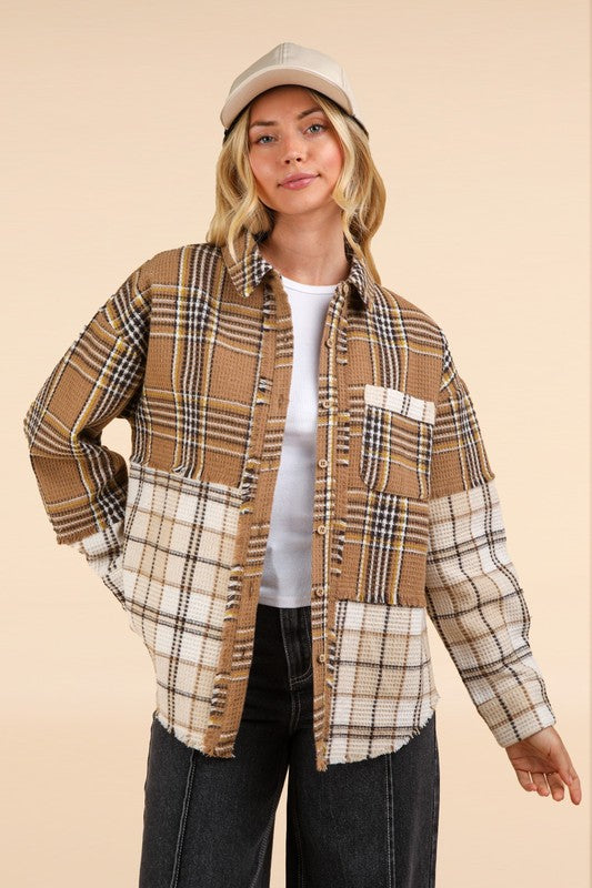 Mocha Plaid Shacket