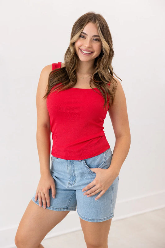 Bella Square Neck Rib Tank