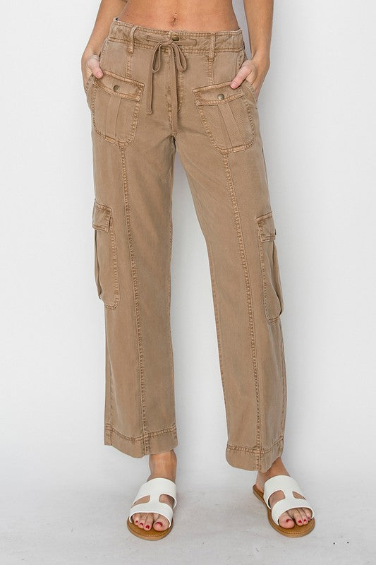 Tencel Relaxed Cargo Pants