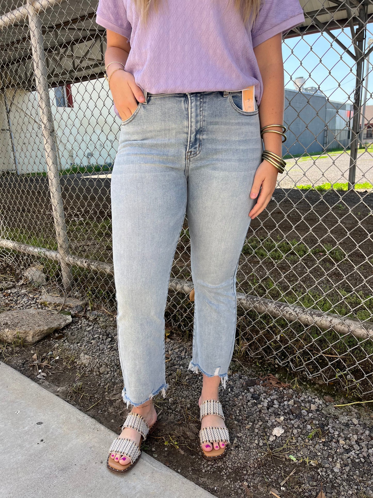 Vanessa Crop Straight Jeans