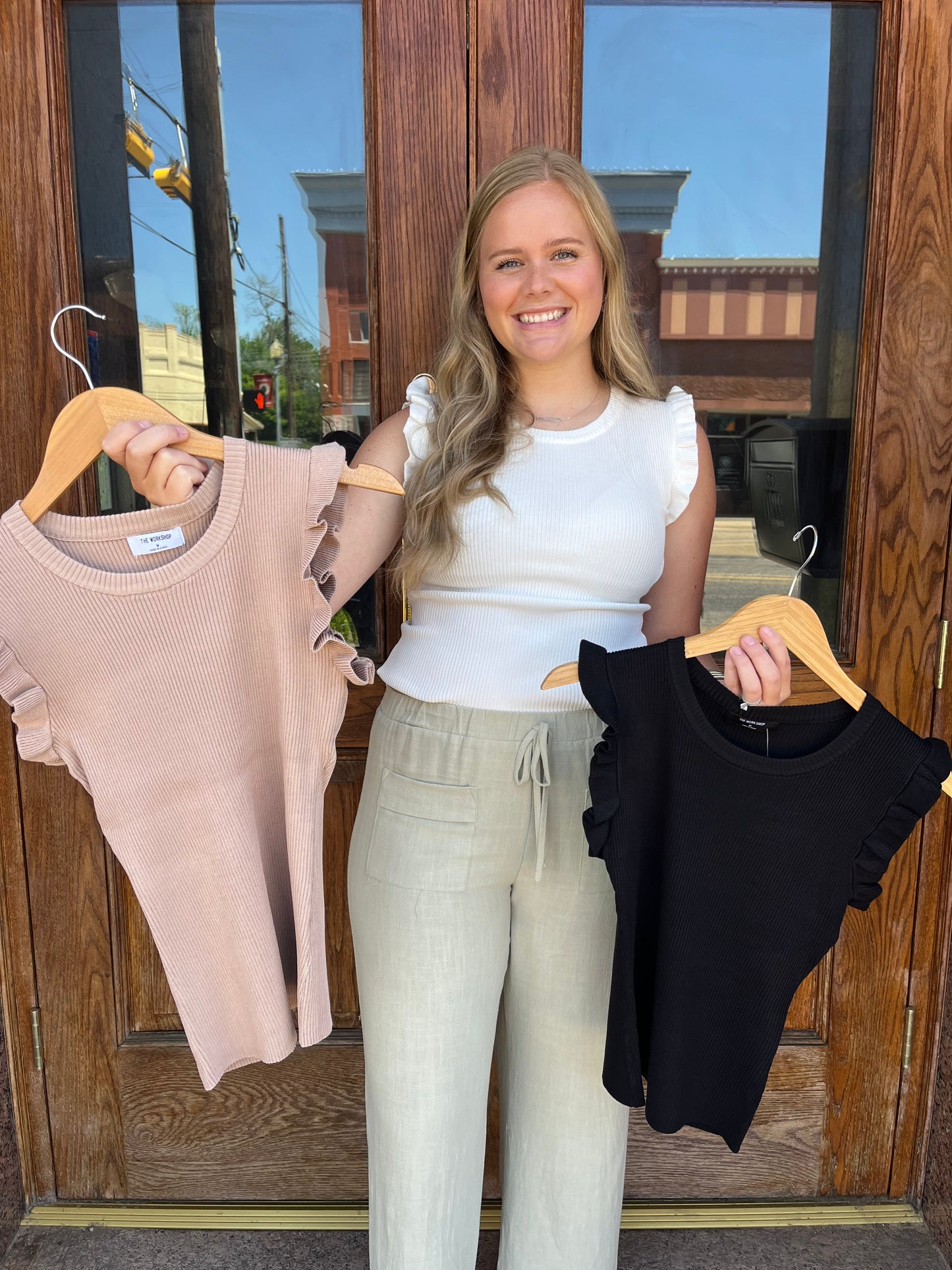 Tina Ruffle Tank Top