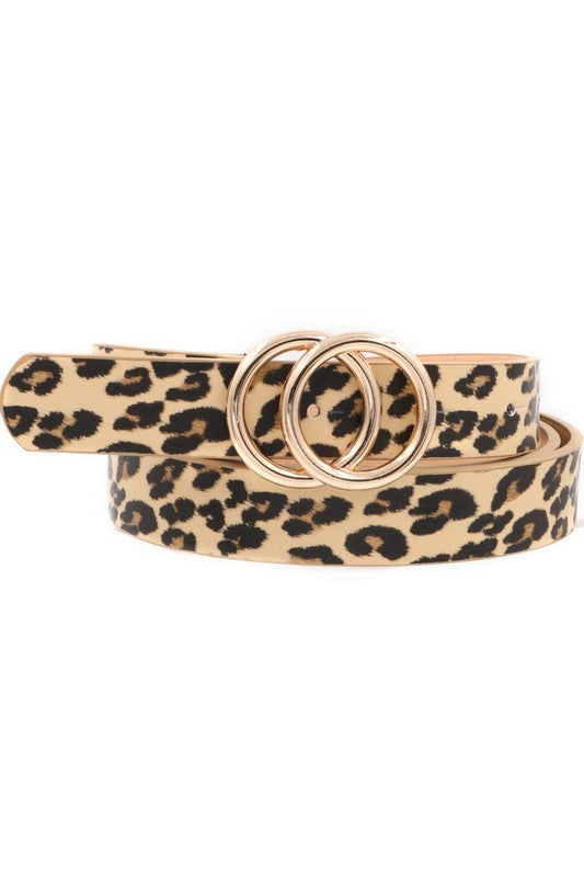 Leopard Double Ring Belt