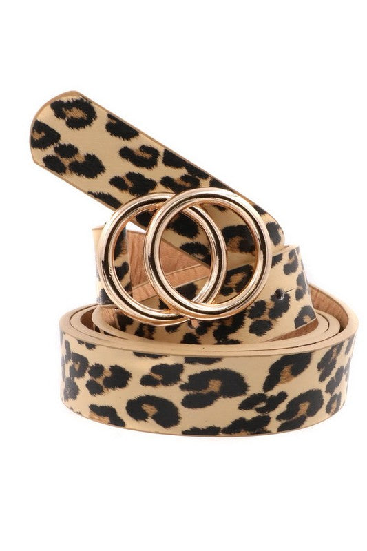 Leopard Double Ring Belt