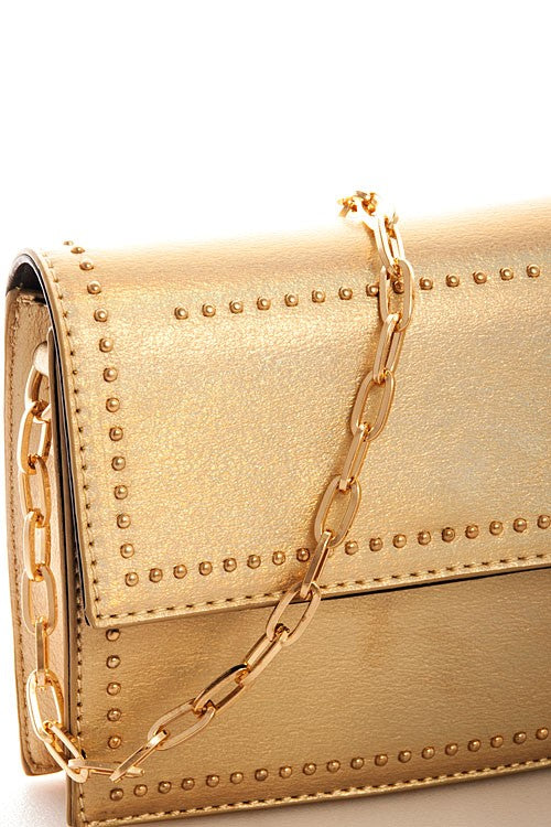 Gold Studded Crossbody