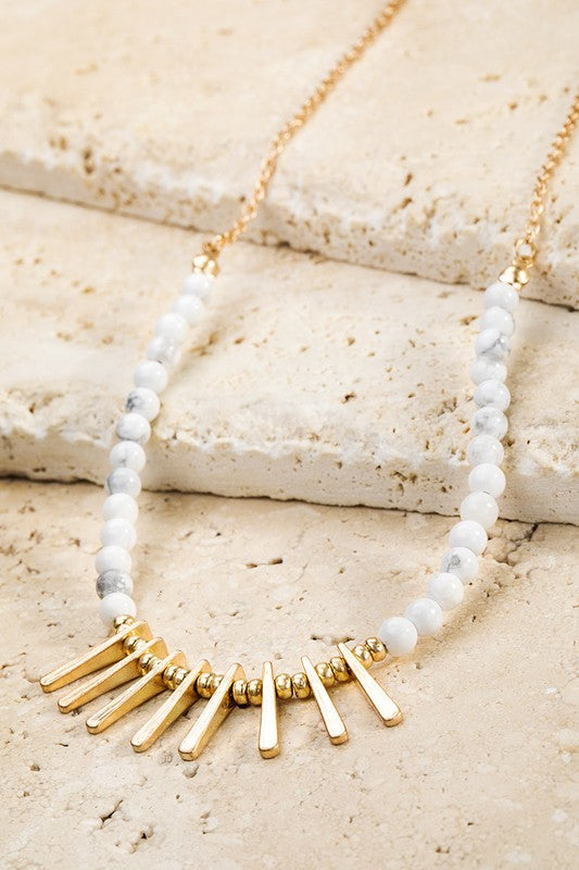 Metal Fringe Necklace