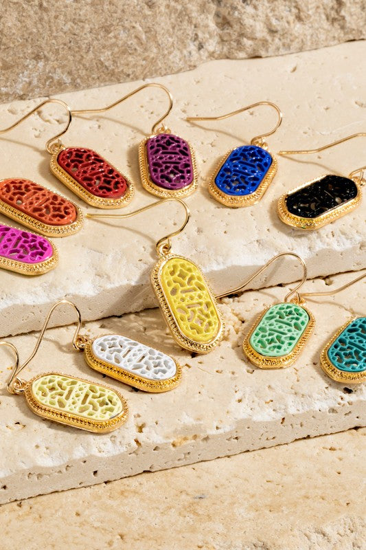 Filigree Oval Earrings