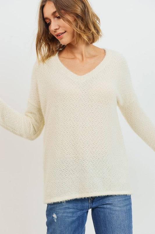 Eyelash Knit Top