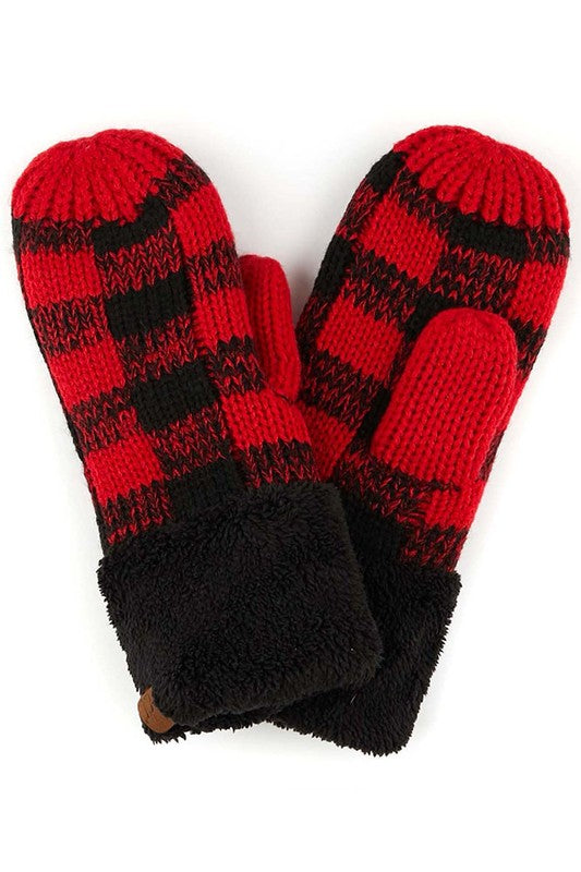 C.C. Buffalo Plaid Gloves