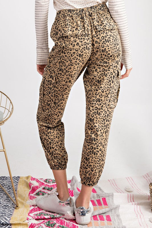 Leopard Cargo Pants