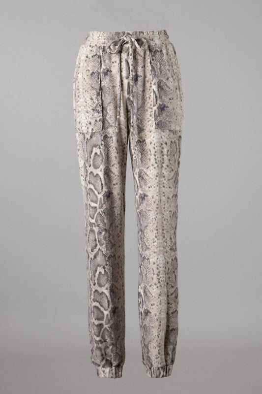Snake Print Joggers