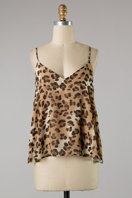 Leopard Cami Top
