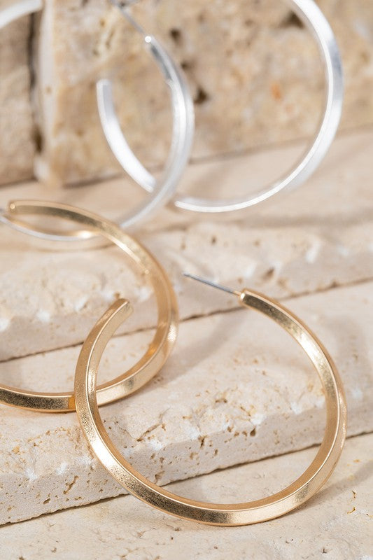 Diamond Edge Hoops