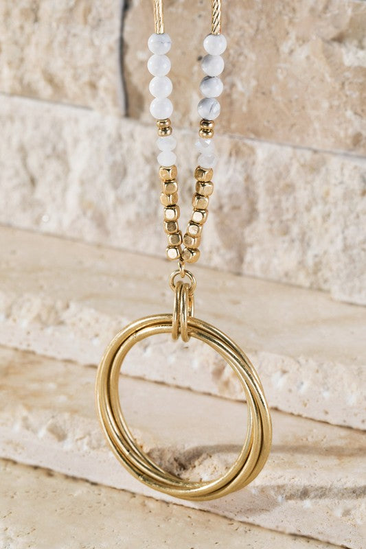 Multi Layered Ring Necklace