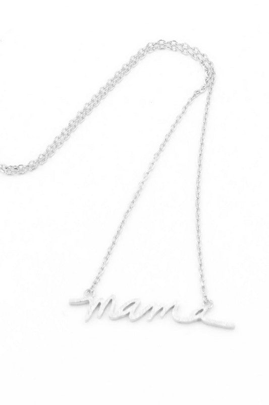 Silver Mama Necklace