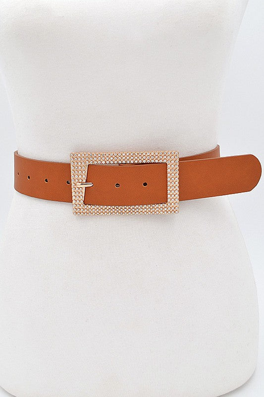 Rhinestone Square Belt