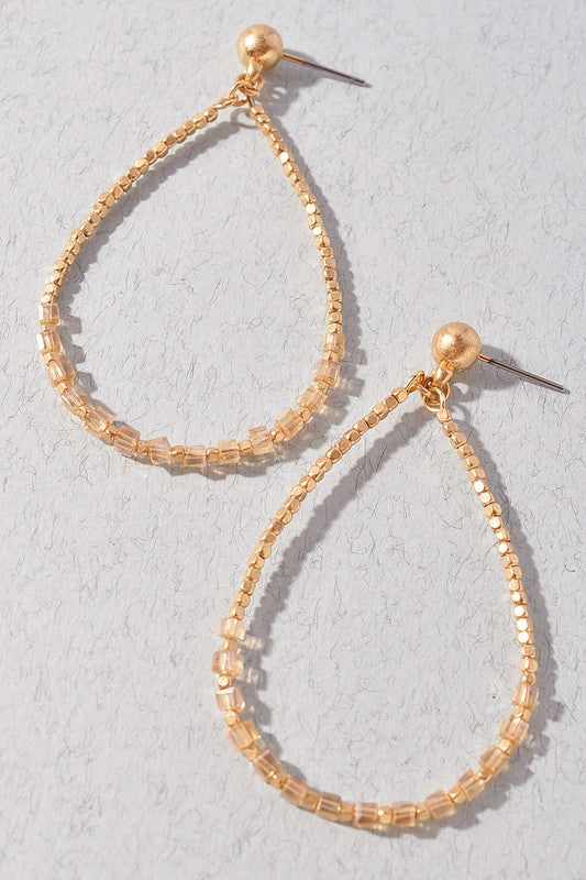 Beaded Teardrop Earrings