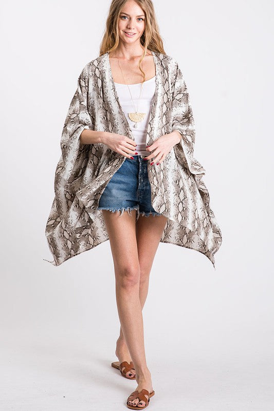Snake Print Kimono