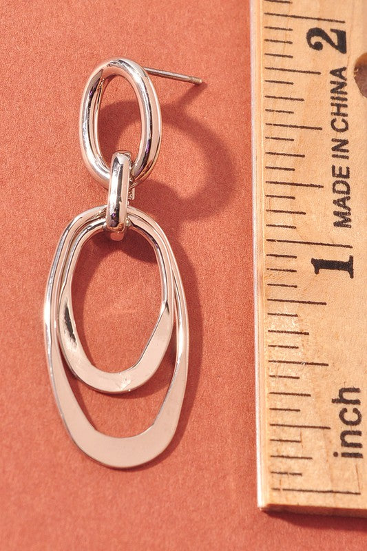 Multi Oval Ring Earrings