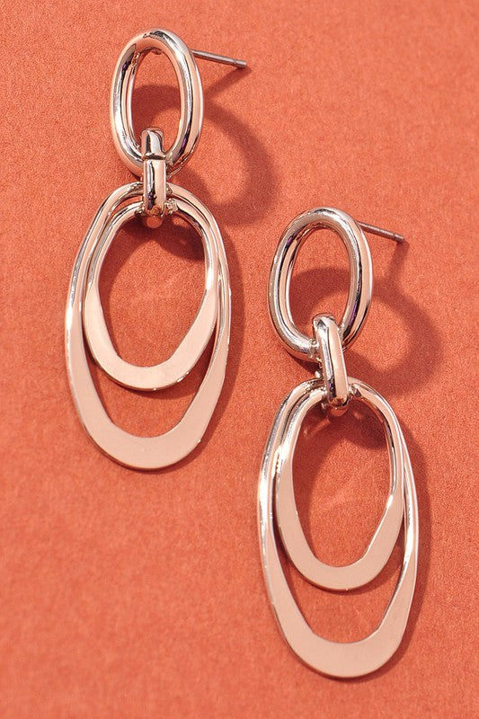Multi Oval Ring Earrings