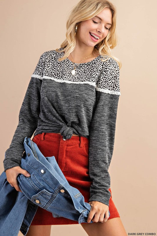 So Spotty Leopard Top