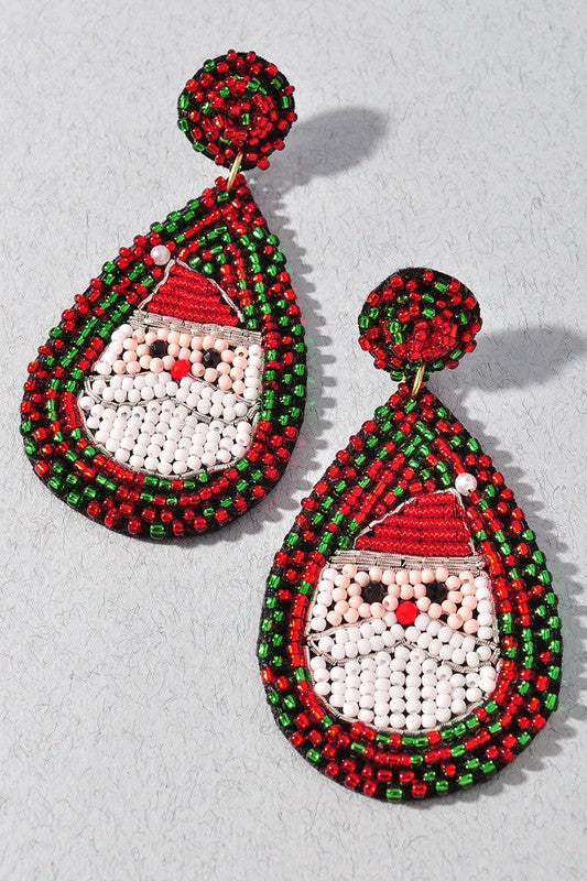 Santa Christmas Earrings