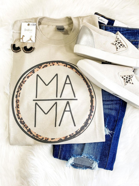 Leopard Mama Circle Tee