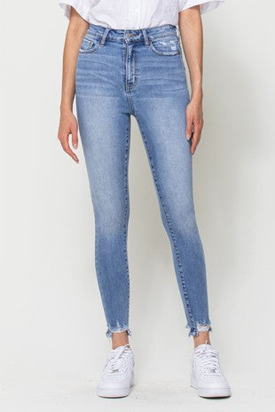 High Rise Ankle Skinny-CELLO