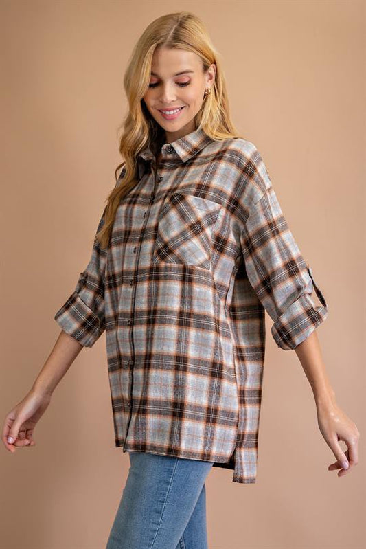Mocha Plaid Flannel