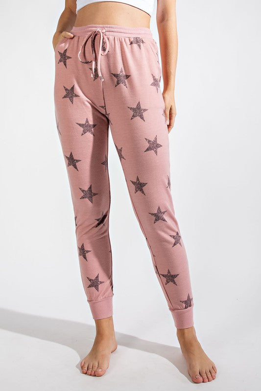 Star Print Joggers