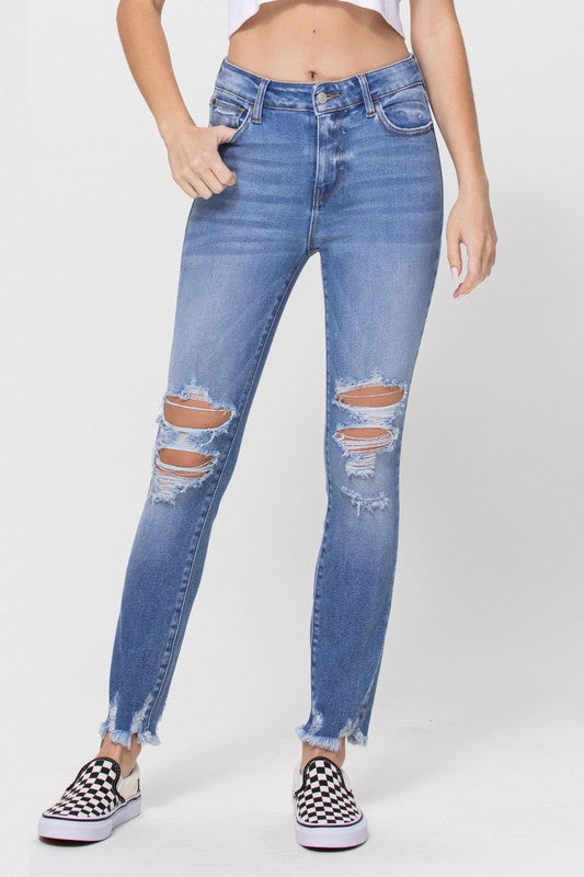 Bethany Crop Skinny Jeans-Cello