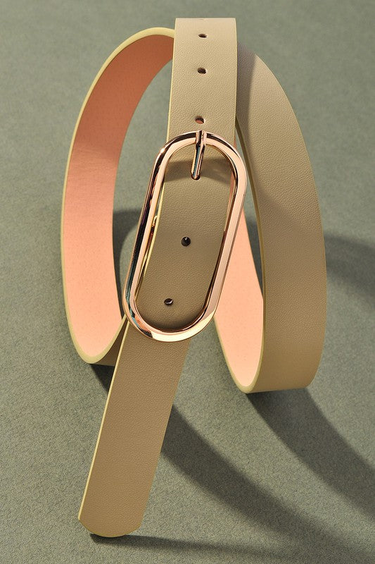 Oval Buckle Belts