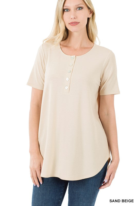 Solid Button Top