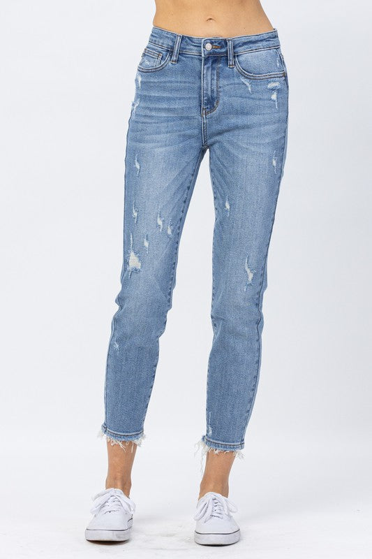 Mineral Wash Relaxed Fit Jeans-Judy Blue