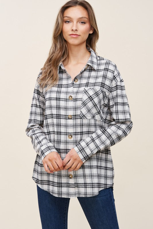 Phoebe Flannel Top