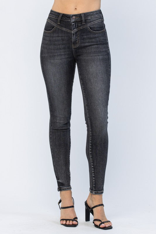 Vintage Black Skinny Jeans-Judy Blue