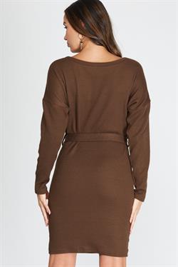 Mocha Rib Knit Dress