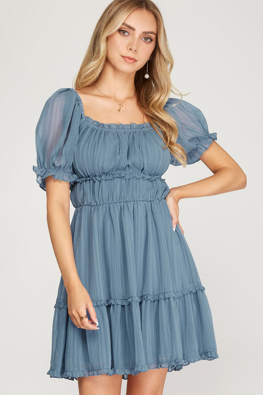 Dusty Blue Dreamer Dress