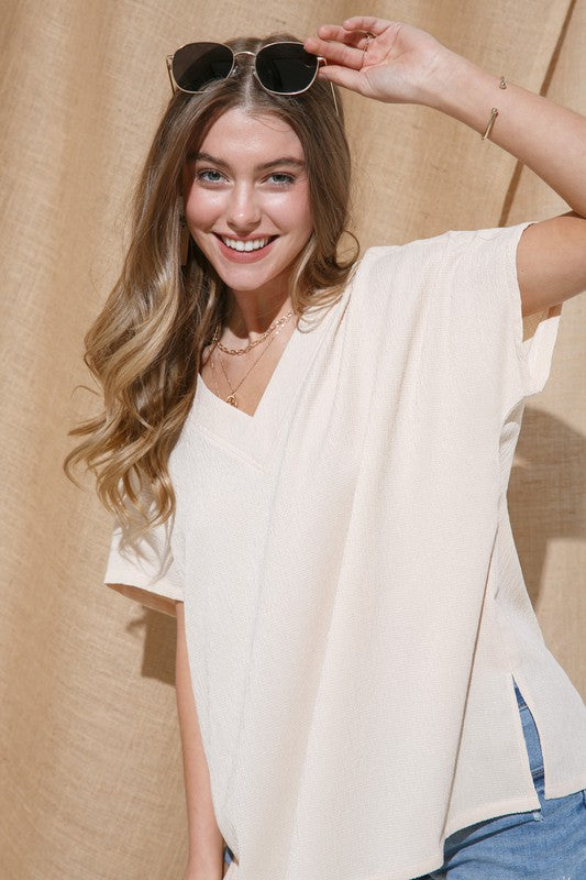 Natural Crinkle Top
