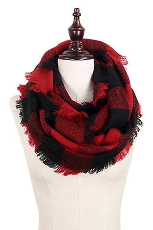 Buffalo Plaid Infinity Scarf