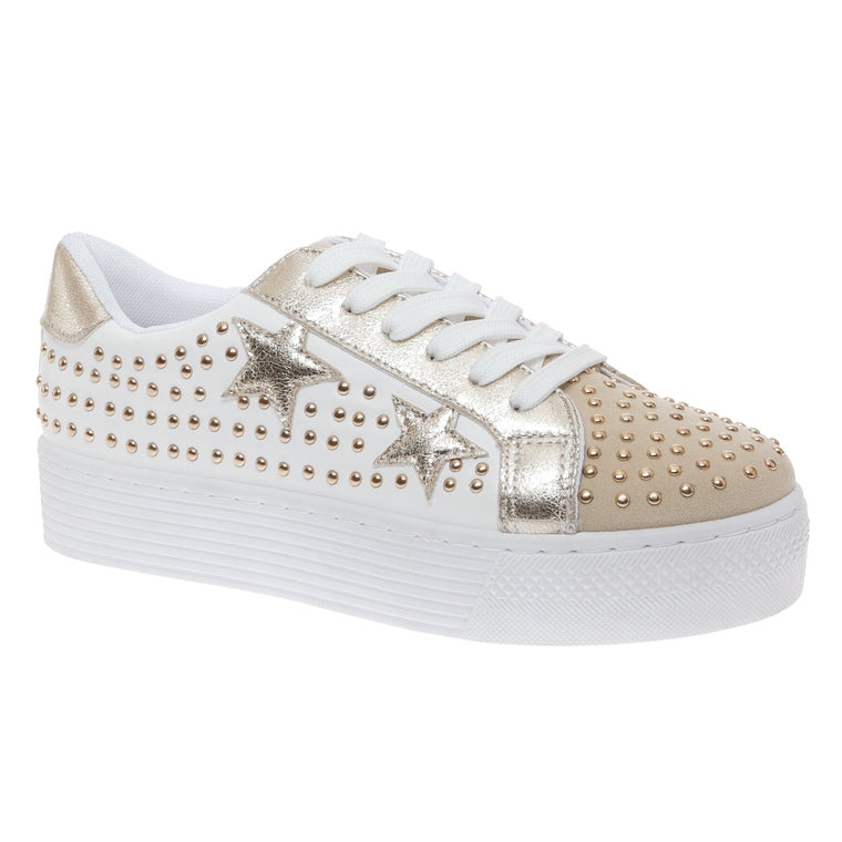 Gold Studded Star Sneakers