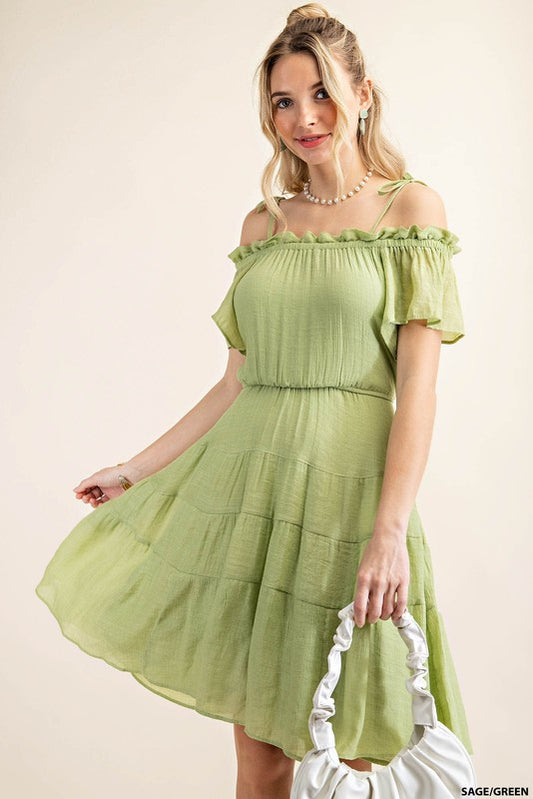 Sage Papaya Dress