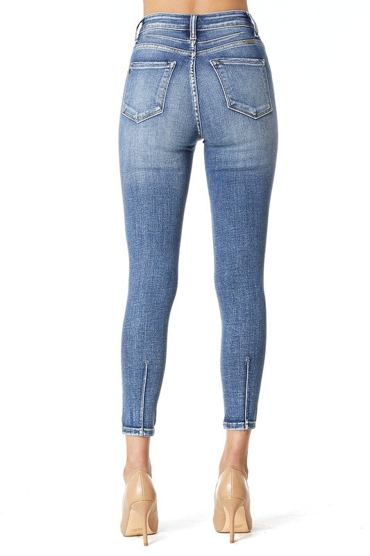 Courtney Distressed Skinny Jeans-KanCan