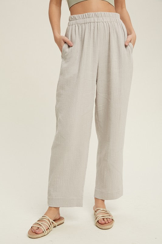 Stone Gauze Pants
