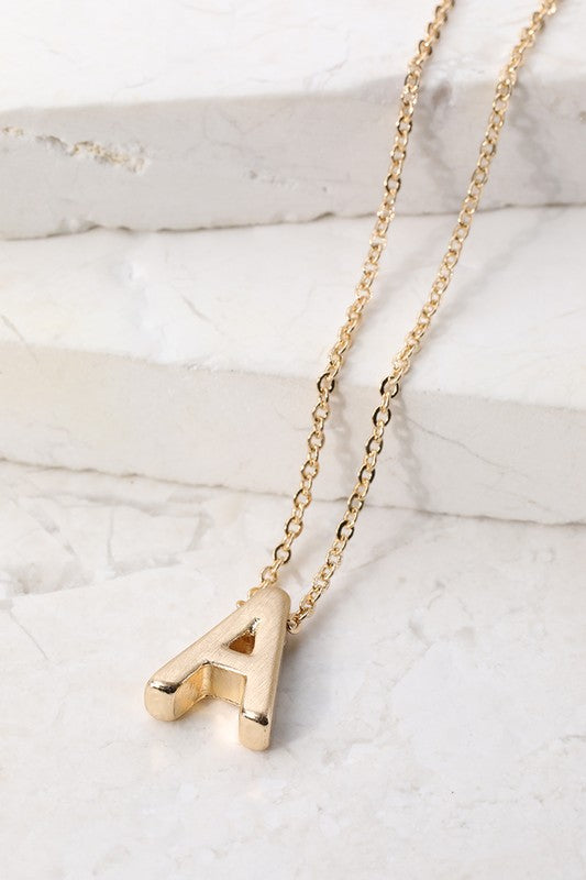 Typographical Charm Necklace