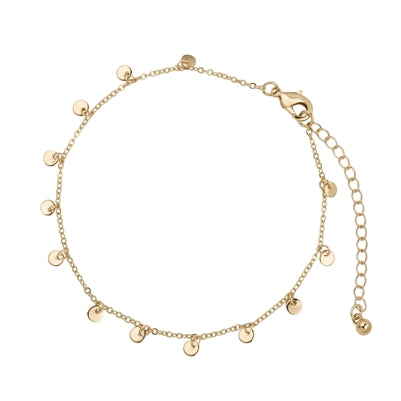 Disc Charm Chain Anklet