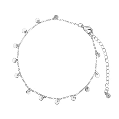 Disc Charm Chain Anklet