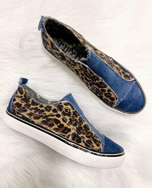 Leopard Denim Sneakers-VeryG