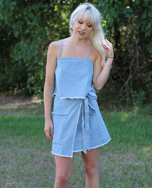 Denim Crop Top
