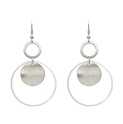 Open Hoop Drop Earrings