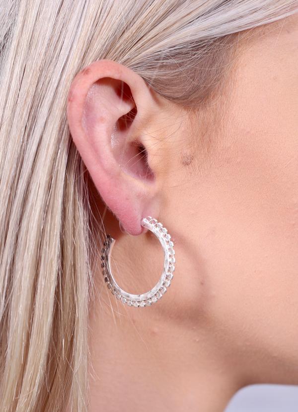 Textured Hoop Earrings